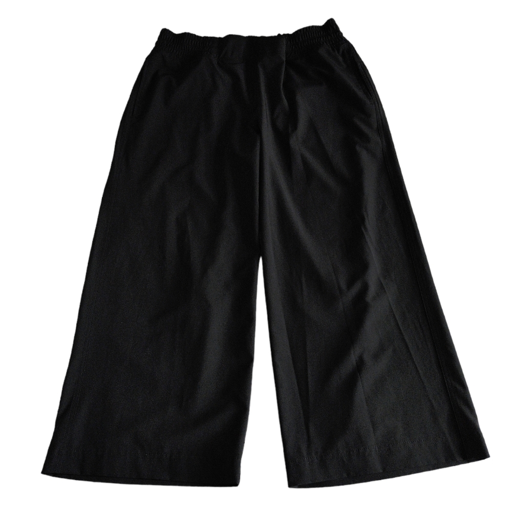 Calia Medium Wide Leg Crop Black Journey Pants